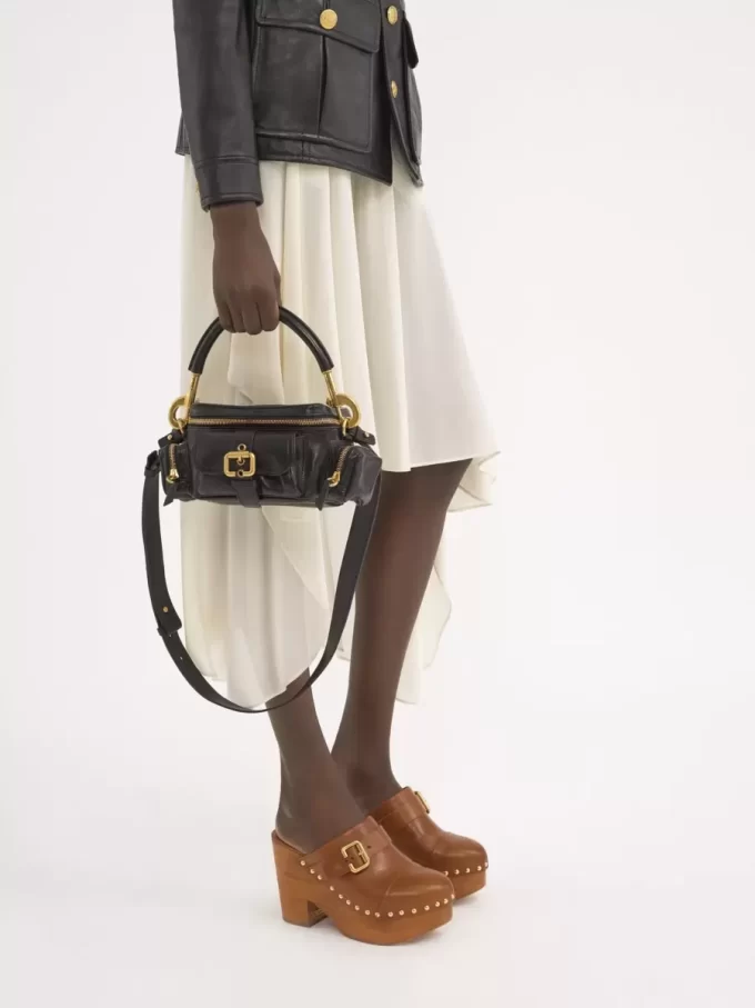 Small Camera bag in shiny leather Small Camera bag in shiny leather