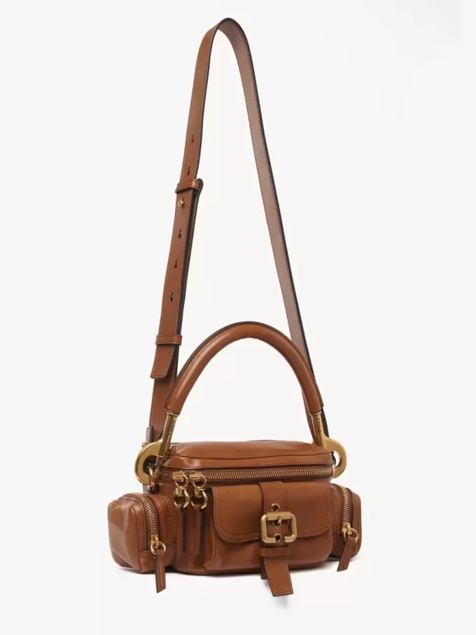 Small Camera bag in shiny leather Small Camera bag in shiny leather