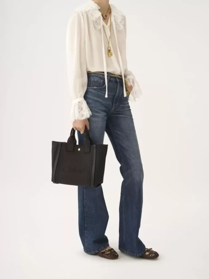 Small Chloé Carry tote bag in canvas Small Chloé Carry tote bag in canvas