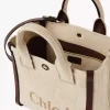 Small Chloé Carry tote bag in raffia-effect fibers Small Chloé Carry tote bag in raffia-effect fibers