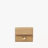 Small Chloé Charms tri-fold wallet in grained leather Small Chloé Charms tri-fold wallet in grained leather