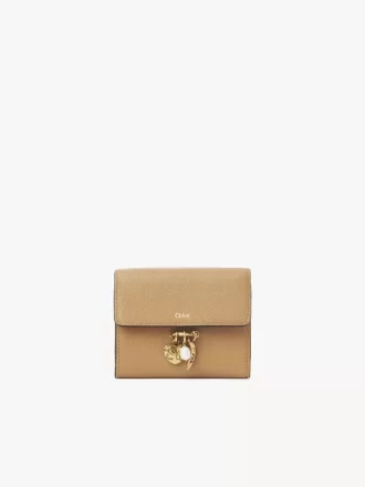 Small Chloé Charms tri-fold wallet in grained leather