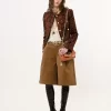 Boxy collarless jacket in tapestry jacquard Boxy collarless jacket in tapestry jacquard