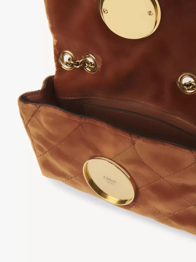 Small Chloé Heritage shoulder bag in velvet Small Chloé Heritage shoulder bag in velvet
