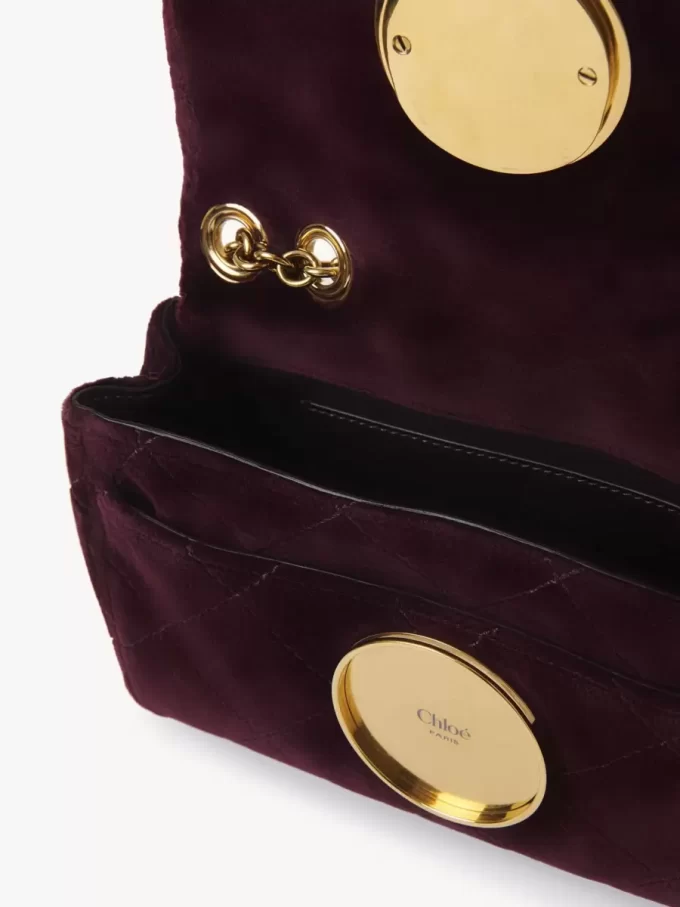 Small Chloé Heritage shoulder bag in velvet Small Chloé Heritage shoulder bag in velvet