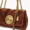 Small Chloé Heritage shoulder bag in velvet Small Chloé Heritage shoulder bag in velvet