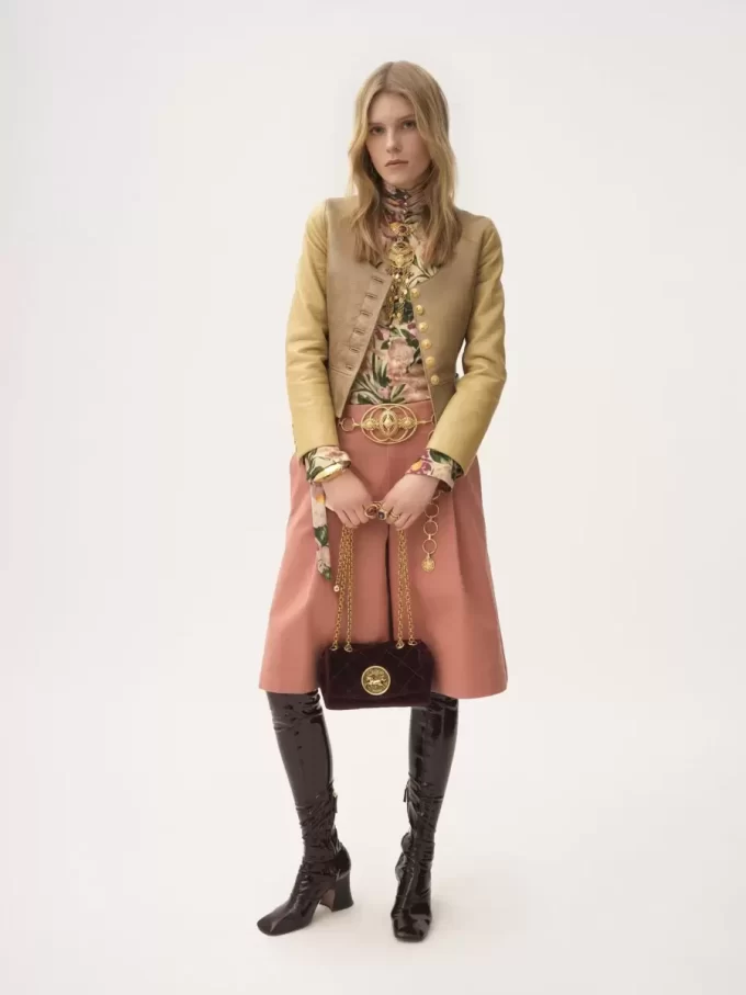 Small Chloé Heritage shoulder bag in velvet Small Chloé Heritage shoulder bag in velvet