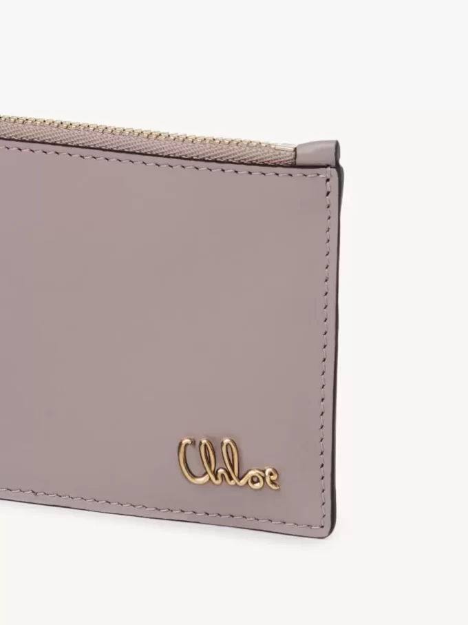 Small Chloé Iconic purse with card slots in shiny leather