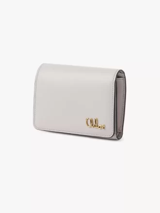 Small Chloé Iconic tri-fold with coin pocket in grained leather