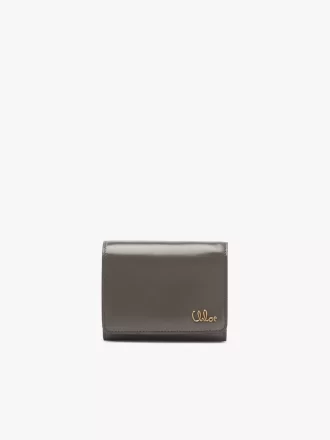 Small Chloé Iconic tri-fold with coin pocket in shiny leather
