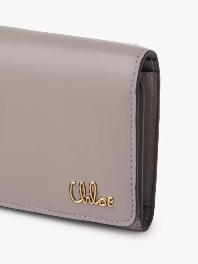 Small Chloé Iconic tri-fold with coin pocket in shiny leather