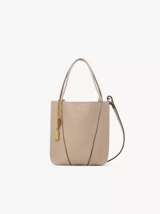 Small Chloé Spin tote bag in grained leather