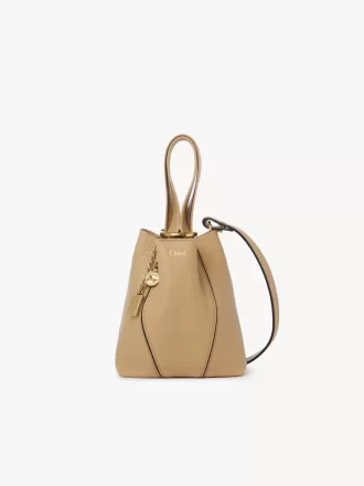 Small Chloé Spin tote bag in grained leather Small Chloé Spin tote bag in grained leather
