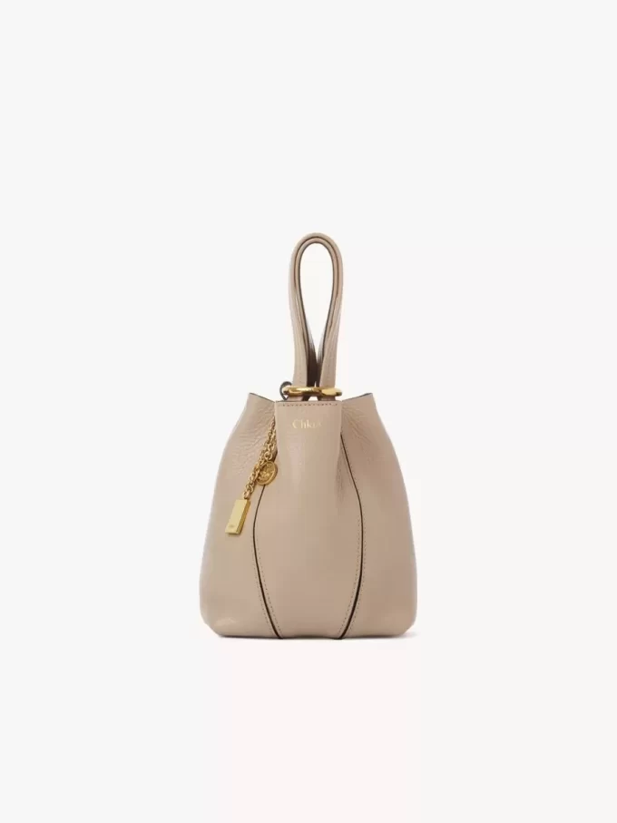 Small Chloé Spin tote bag in grained leather Small Chloé Spin tote bag in grained leather