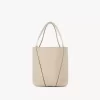 Small Chloé Spin tote bag in grained leather Small Chloé Spin tote bag in grained leather