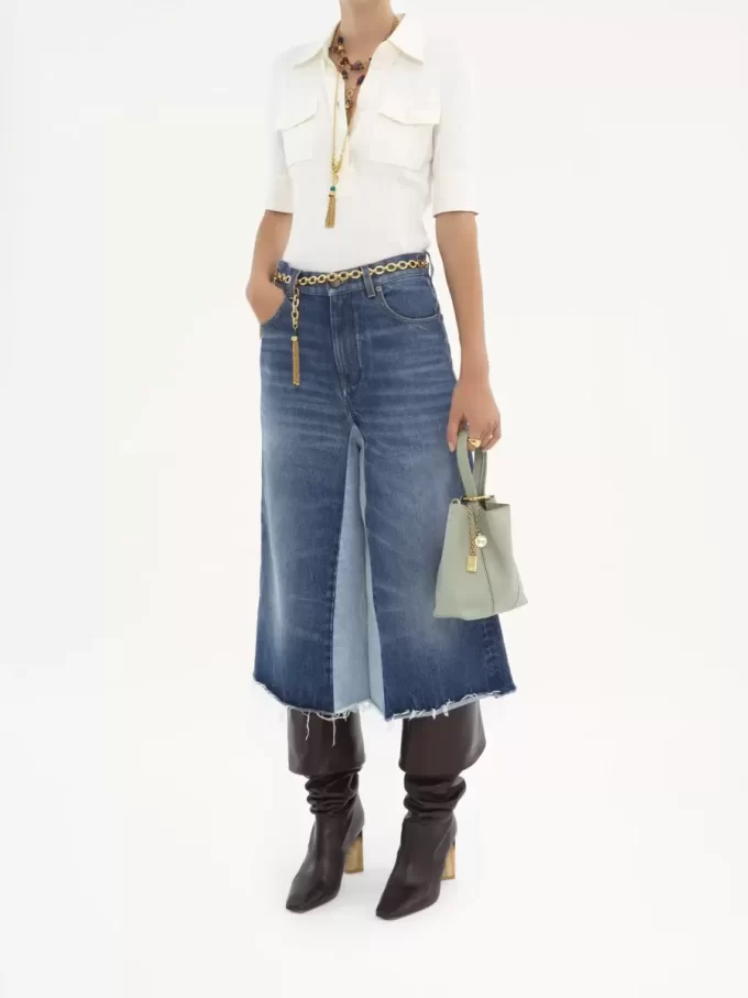 Small Chloé Spin tote bag in grained leather Small Chloé Spin tote bag in grained leather