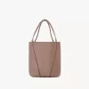 Small Chloé Spin tote bag in grained leather Small Chloé Spin tote bag in grained leather