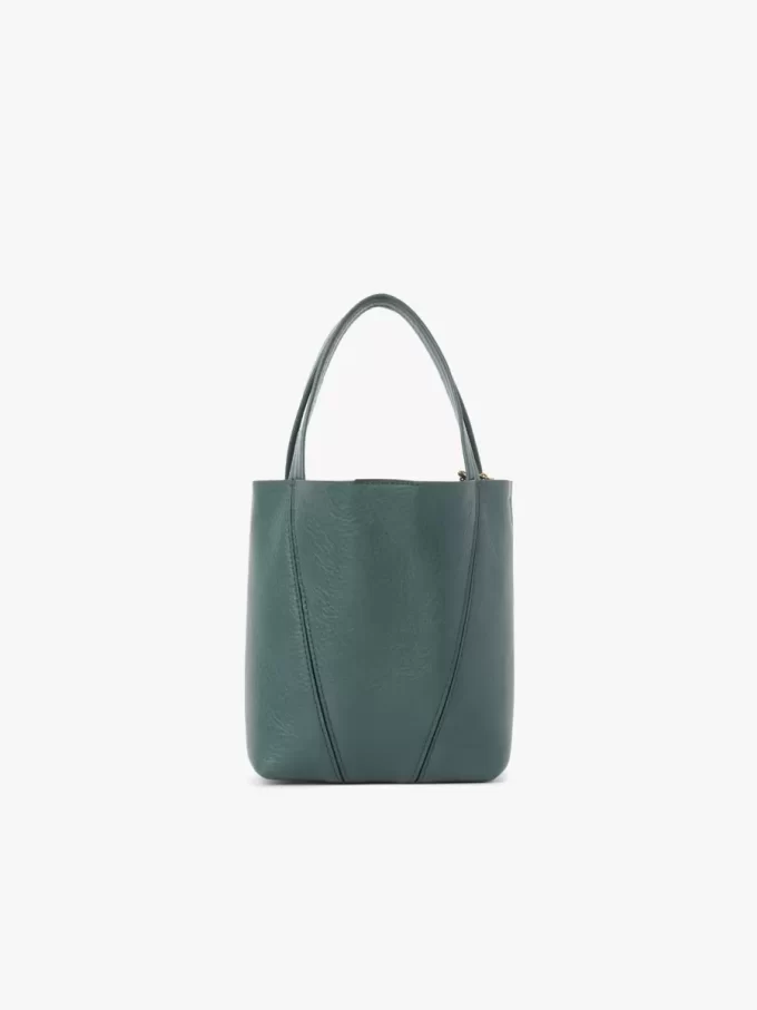 Small Chloé Spin tote bag in grained leather Small Chloé Spin tote bag in grained leather