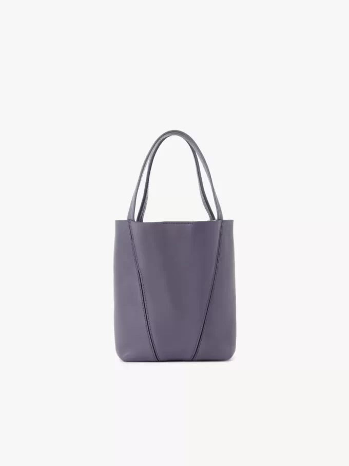 Small Chloé Spin tote bag in grained leather Small Chloé Spin tote bag in grained leather
