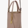 Small Chloé Spin tote bag in grained leather Small Chloé Spin tote bag in grained leather