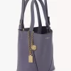 Small Chloé Spin tote bag in grained leather Small Chloé Spin tote bag in grained leather