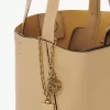 Small Chloé Spin tote bag in grained leather Small Chloé Spin tote bag in grained leather