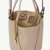Small Chloé Spin tote bag in grained leather Small Chloé Spin tote bag in grained leather
