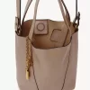 Small Chloé Spin tote bag in grained leather Small Chloé Spin tote bag in grained leather