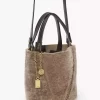 Small Chloé Spin tote bag in shearling Small Chloé Spin tote bag in shearling