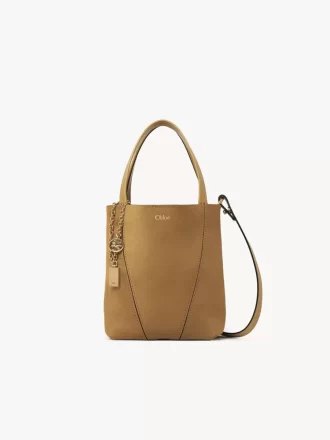 Small Chloé Spin tote bag in suede leather