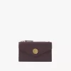 Small Envelope purse with card slots in grained leather Small Envelope purse with card slots in grained leather
