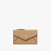 Small Envelope purse with card slots in grained leather Small Envelope purse with card slots in grained leather