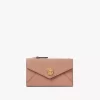 Small Envelope purse with card slots in grained leather Small Envelope purse with card slots in grained leather