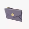 Small Envelope purse with card slots in grained leather Small Envelope purse with card slots in grained leather