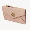 Small Envelope purse with card slots in grained leather Small Envelope purse with card slots in grained leather