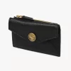 Small Envelope purse with card slots in grained leather Small Envelope purse with card slots in grained leather