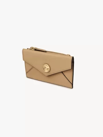 Small Envelope purse with card slots in grained leather Small Envelope purse with card slots in grained leather