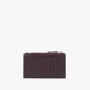 Small Envelope purse with card slots in grained leather Small Envelope purse with card slots in grained leather