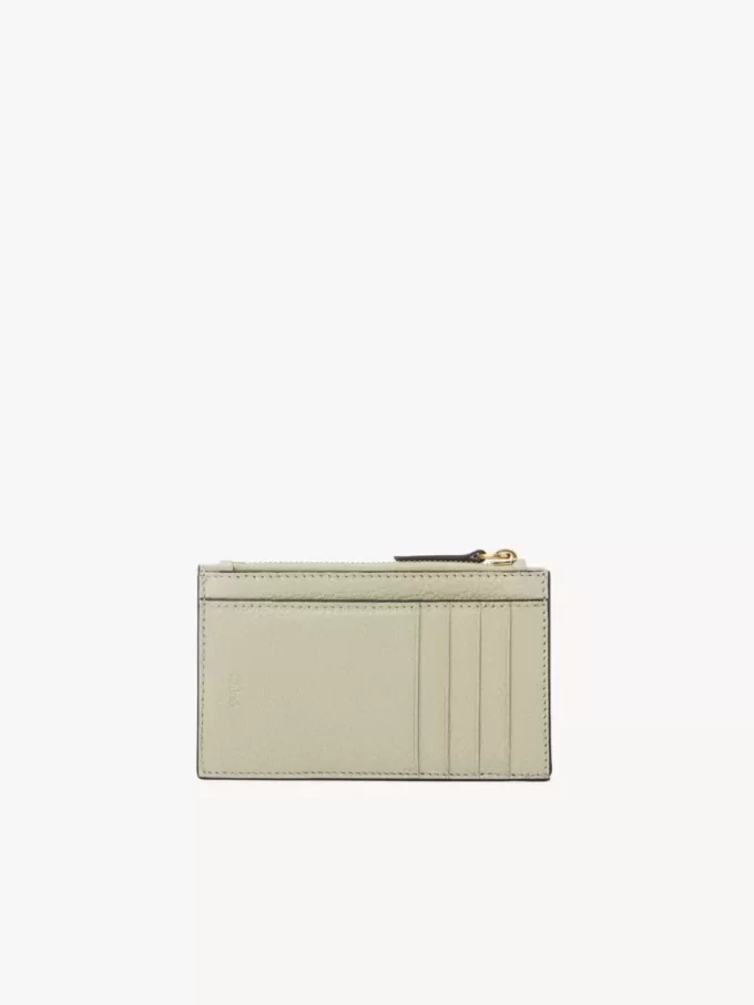 Small Envelope purse with card slots in grained leather Small Envelope purse with card slots in grained leather
