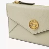 Small Envelope purse with card slots in grained leather Small Envelope purse with card slots in grained leather