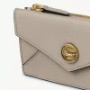 Small Envelope purse with card slots in grained leather Small Envelope purse with card slots in grained leather