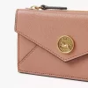 Small Envelope purse with card slots in grained leather Small Envelope purse with card slots in grained leather