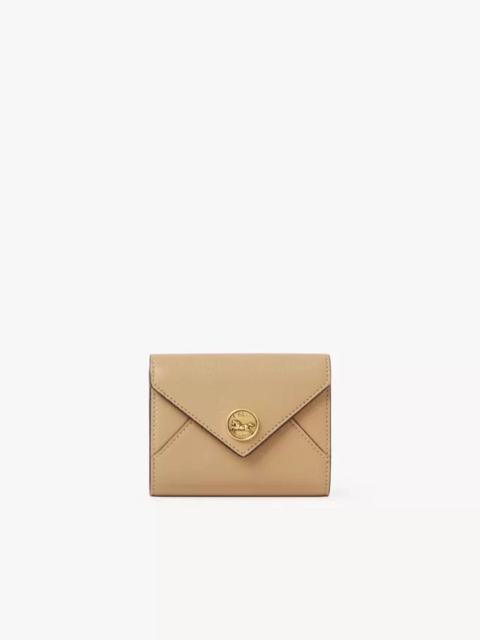Small Envelope tri-fold in grained leather Small Envelope tri-fold in grained leather