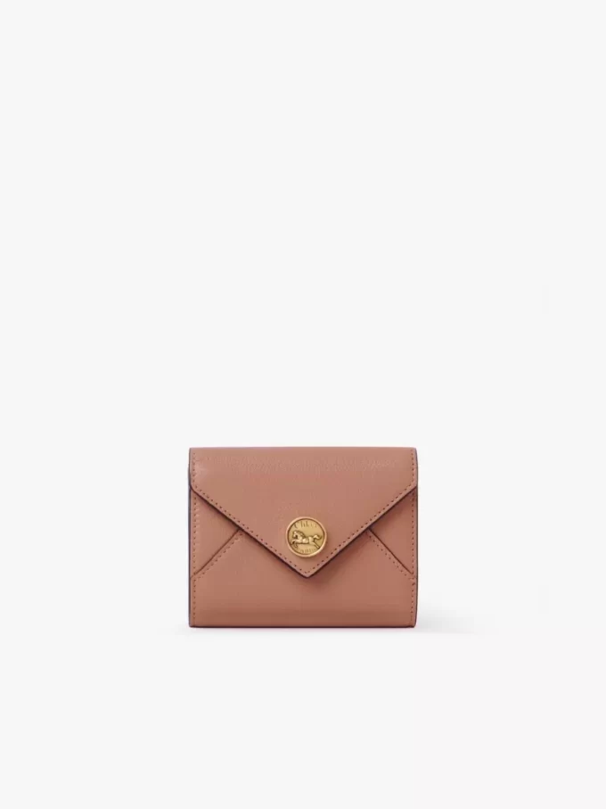 Small Envelope tri-fold in grained leather Small Envelope tri-fold in grained leather