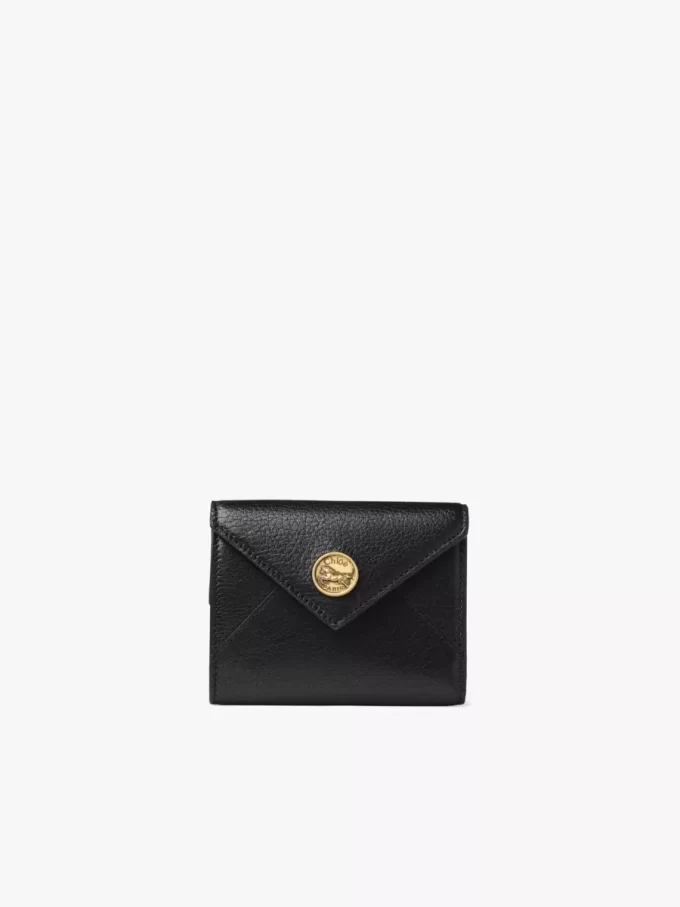 Small Envelope tri-fold in grained leather Small Envelope tri-fold in grained leather