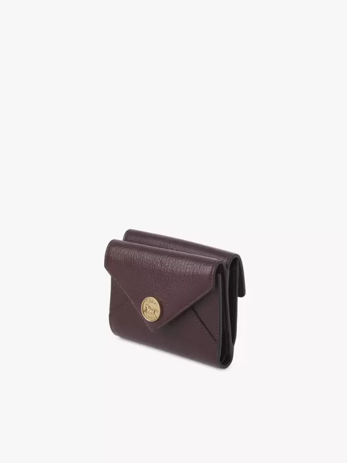 Small Envelope tri-fold in grained leather Small Envelope tri-fold in grained leather