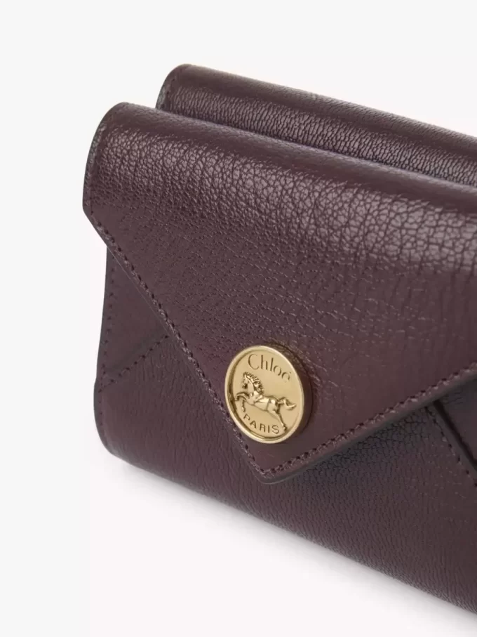 Small Envelope tri-fold in grained leather Small Envelope tri-fold in grained leather