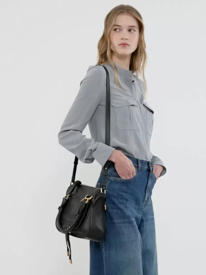 Small Marcie bag in grained leather Small Marcie bag in grained leather
