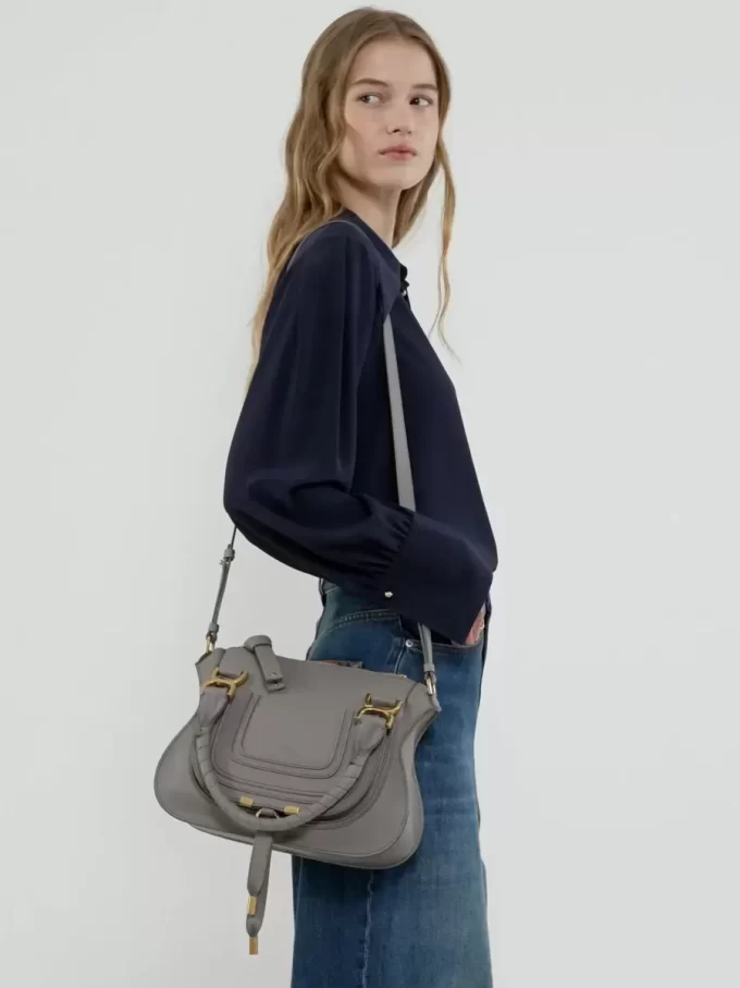 Small Marcie bag in grained leather Small Marcie bag in grained leather
