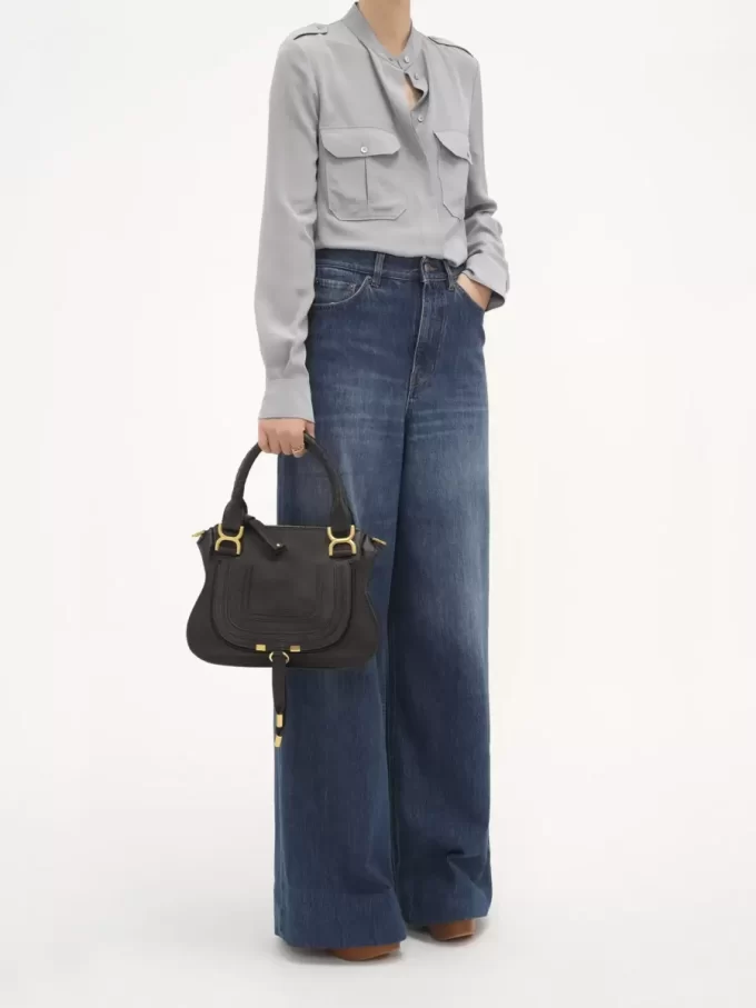 Small Marcie bag in grained leather Small Marcie bag in grained leather